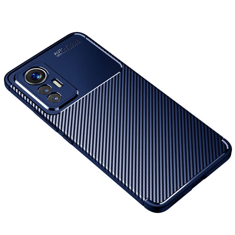 

Etui XIAOMI 12 LITE Pancerne Shockproof Nexeri Carbon Fiber niebieskie
