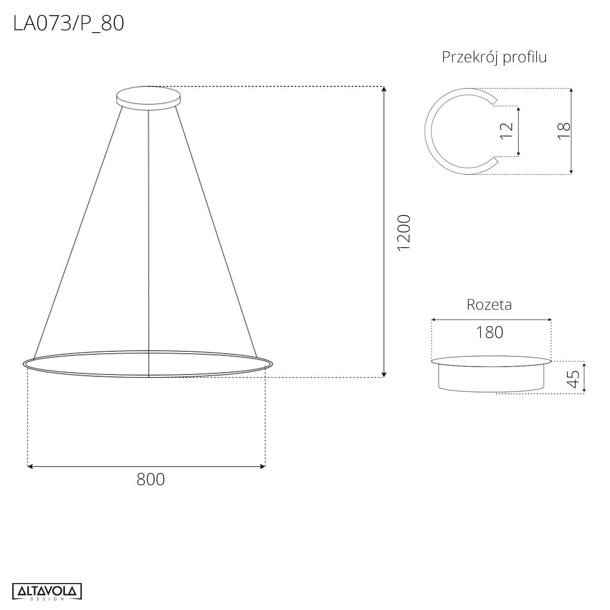 

Lampa wisząca Ledowe Okręgi No.1 Φ80 cm in 4k biała ściemnialna Altavola Design (Barwa światła barwa dzienna, Kierunek padania światła do wewnątrz, Kolor Biały, Możliwość ściemniania tak)