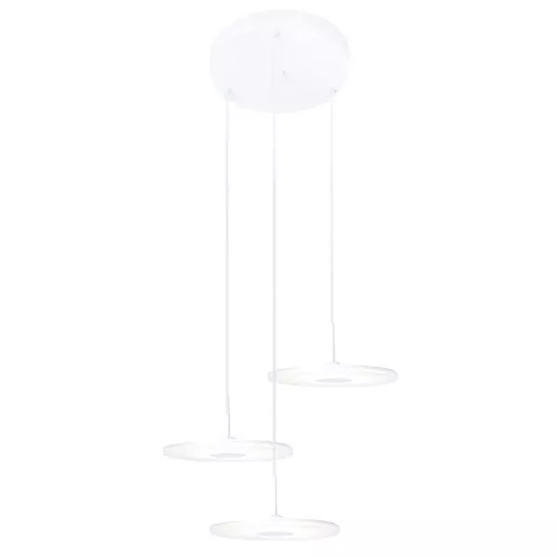 

Minimalistyczna lampa LED wisząca – VINYL 3 Altavola Design (Barwa światła delikatnie ciepła, Kolor biały matowy)