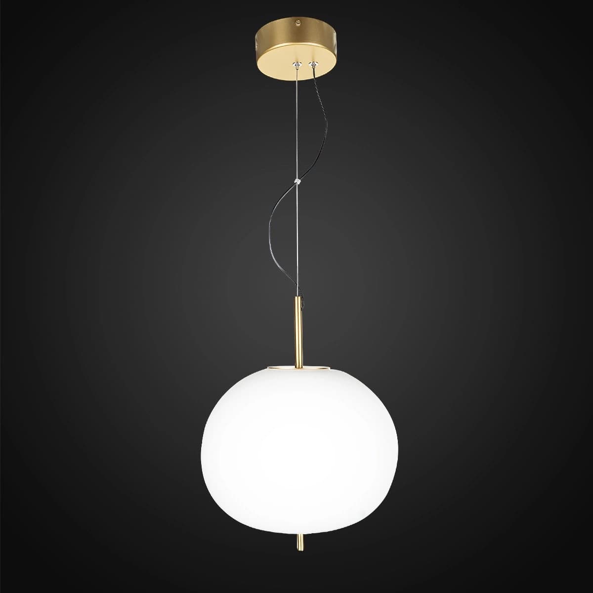 

Ekskluzywna lampa LED wisząca złoto biała Apple P Altavola Design (Barwa światła delikatnie ciepła, Kolor biały opalowy, Możliwość ściemniania nie)