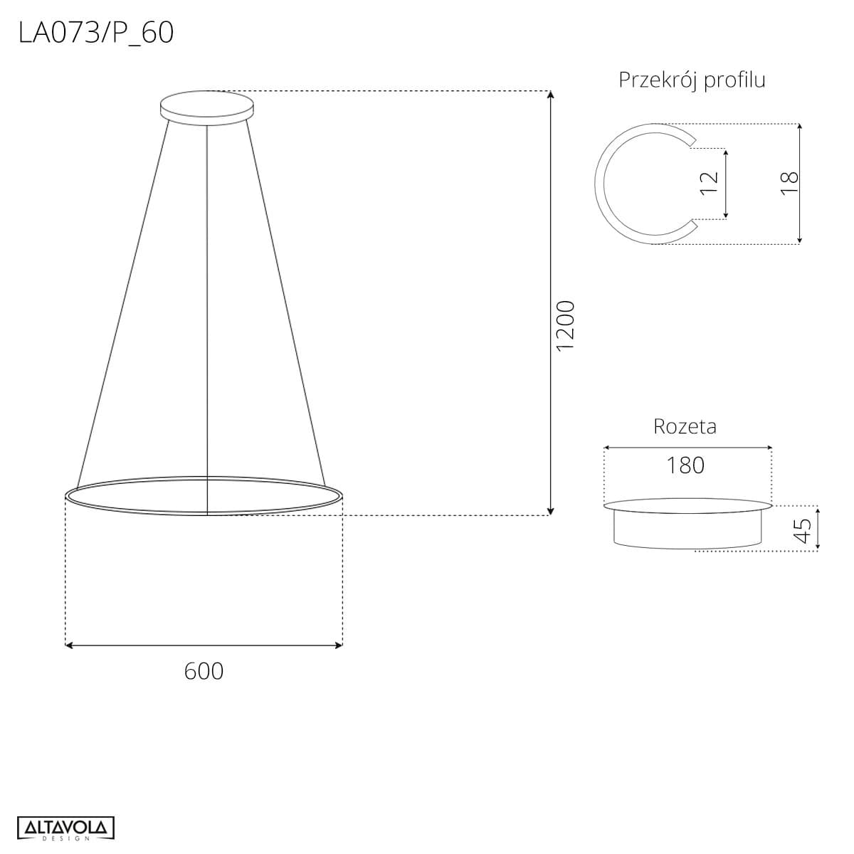 

Lampa wisząca Ledowe Okręgi No.1 Φ60 cm in 4k biała ściemnialna Altavola Design (Barwa światła barwa dzienna, Kierunek padania światła do wewnątrz, Kolor Biały, Możliwość ściemniania tak)