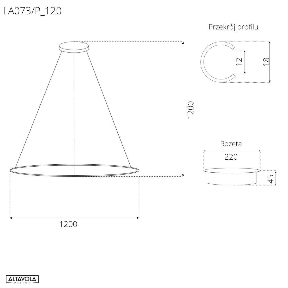 

Lampa wisząca Ledowe Okręgi No.1 Φ120 cm in 3k czarna ściemnialna Altavola Design (Barwa światła delikatnie ciepła, Kierunek padania światła do wewnątrz, Kolor Czarny, Możliwość ściemniania tak)