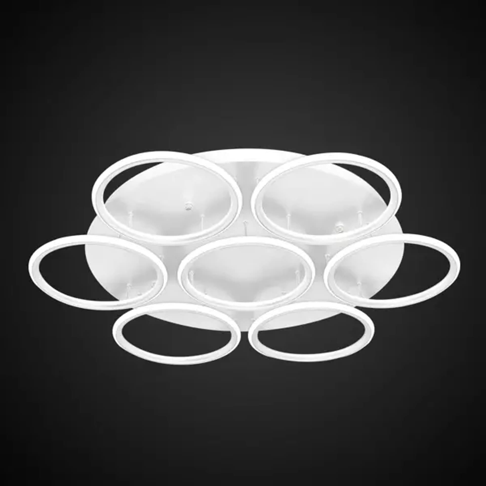 

Plafon Ledowe Okręgi 7 biała out 4k Altavola Design (Barwa światła barwa dzienna, Kierunek padania światła na zewnątrz, Kolor Biały, Możliwość ściemniania nie)