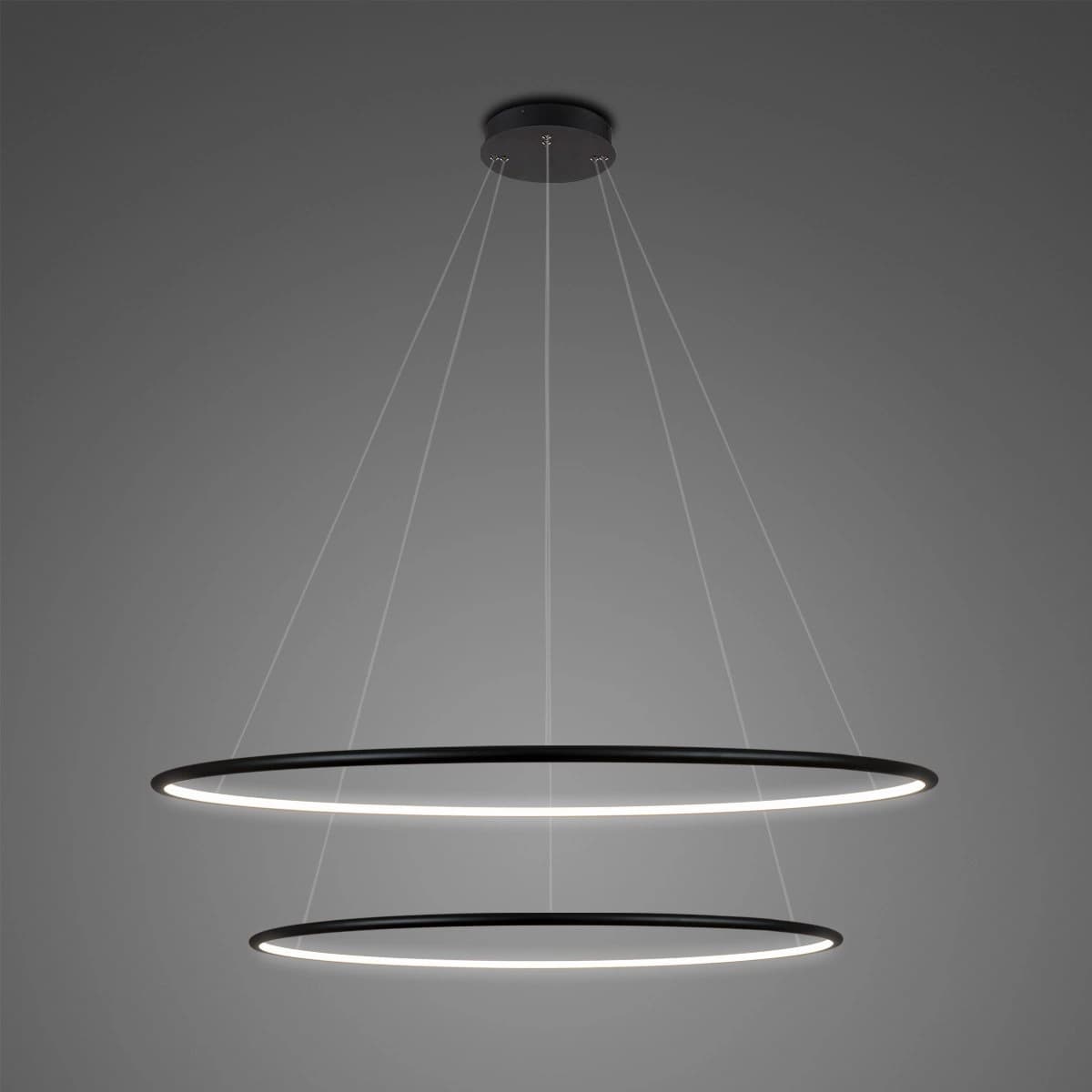 

Altavola Design: Lampa Ledowe Okręgi No. 2 czarna Φ80 cm in 4k (Barwa światła barwa dzienna, Kierunek padania światła do wewnątrz, Kolor Czarny, Możliwość ściemniania nie)