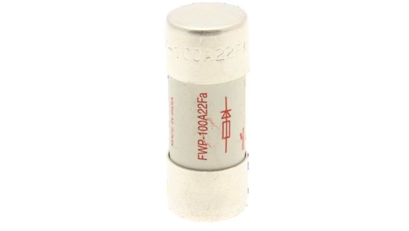 

Wkładka bezpiecznikowa cylindryczna 22x58mm 100A aR 700V do półprzewodników FWP-100A22FI