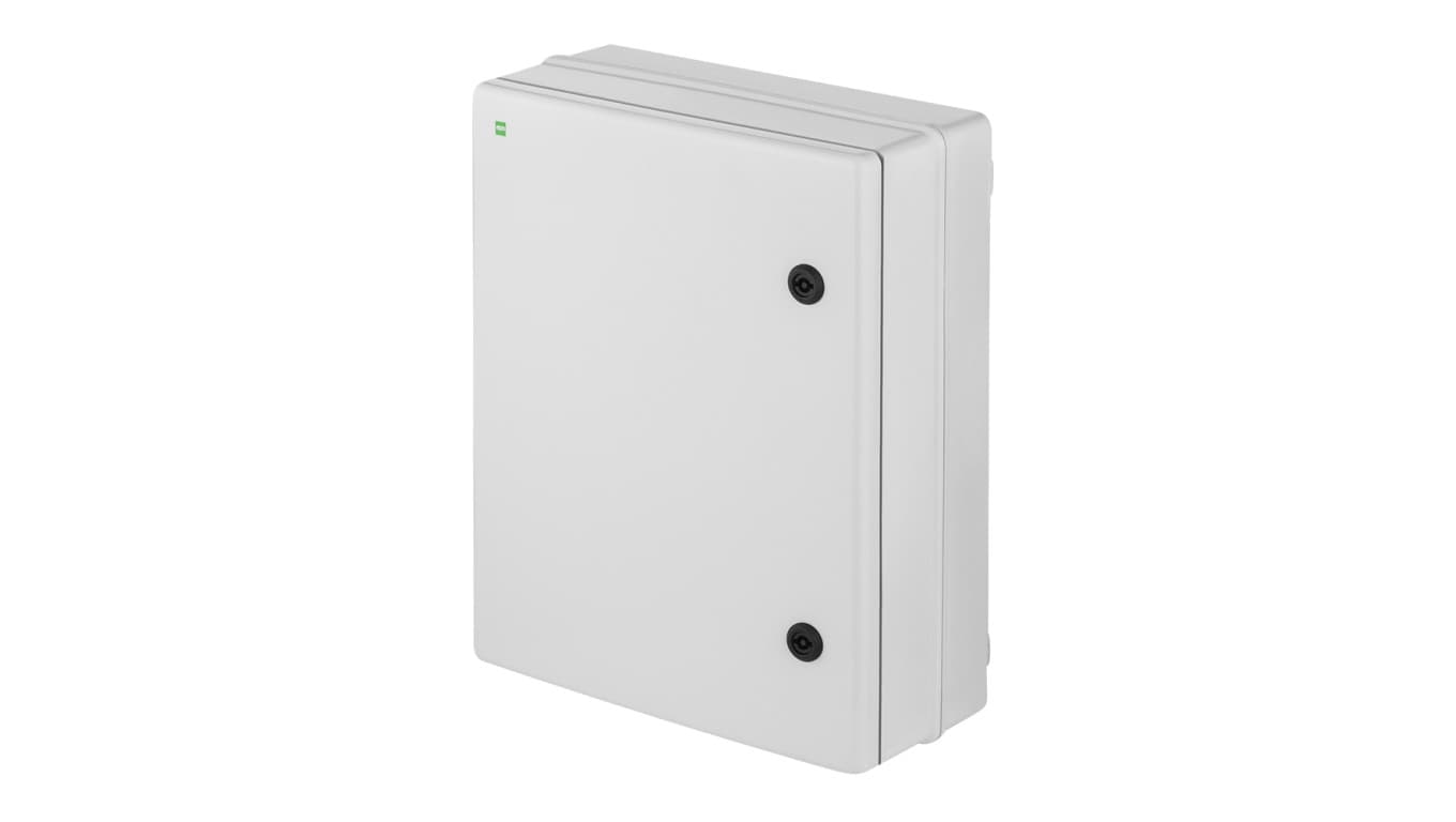 

Szafka rozdzielcza hermetyczna INDUSTRIAL SR3 356x456x162mm 400V IP65 szara RAL7035 2755-00