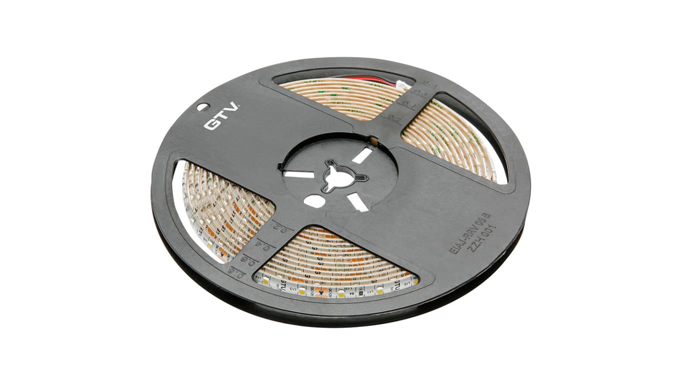 

Taśma Flash 3528, 300 LED ciepły biały, 24W, wodoodporna 8mm, Rolka 5m, 12V