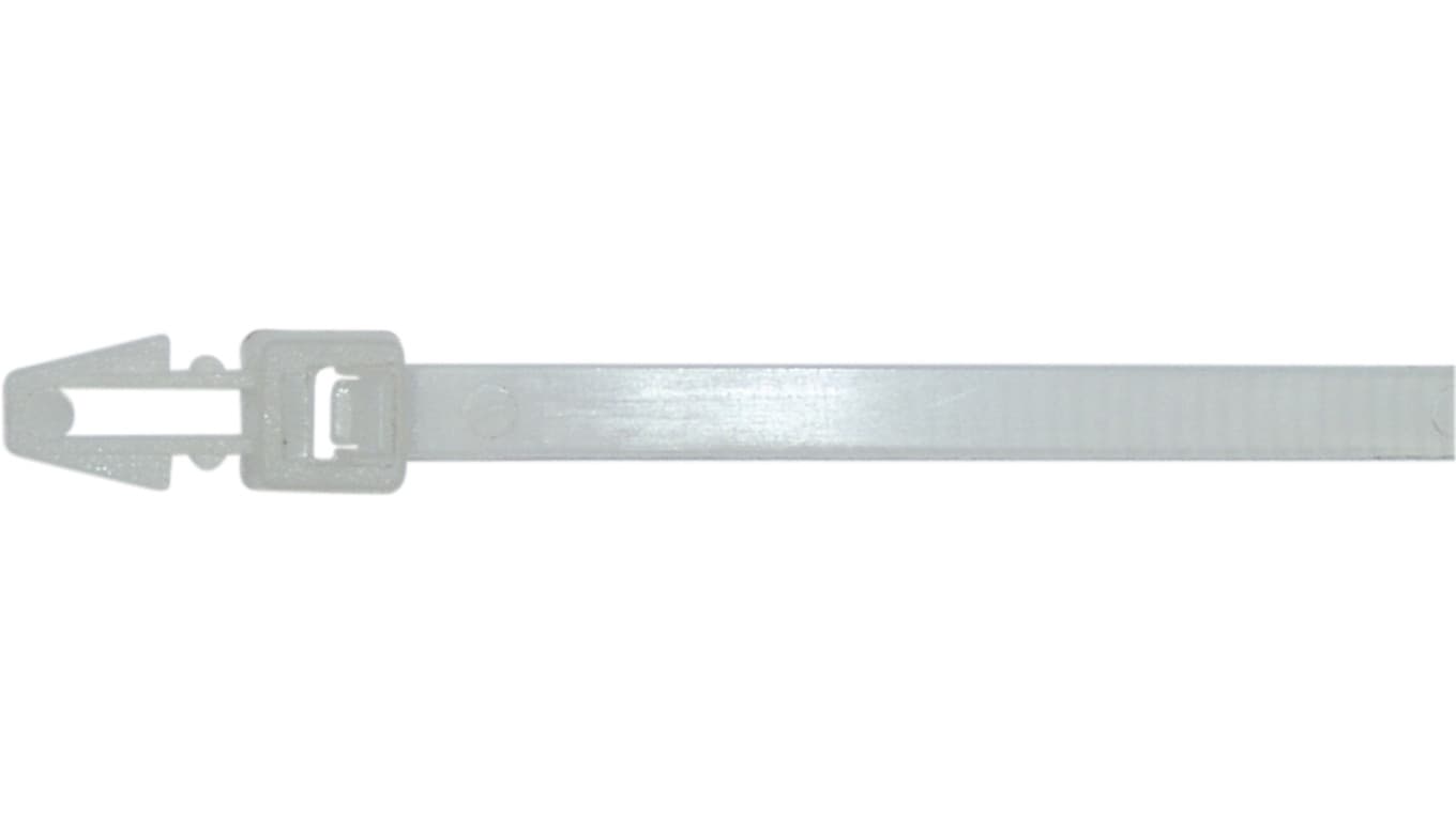 

Opaska kablowa wciskana z kołkiem 150x3,5mm fi 5,5mm biała BMWPB52155ME /100szt./
