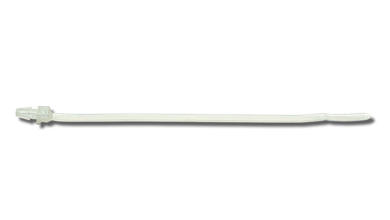

Opaska kablowa wciskana z kołkiem 200x3,5mm fi 5,5mm biała BMWPB52199ME /100szt./