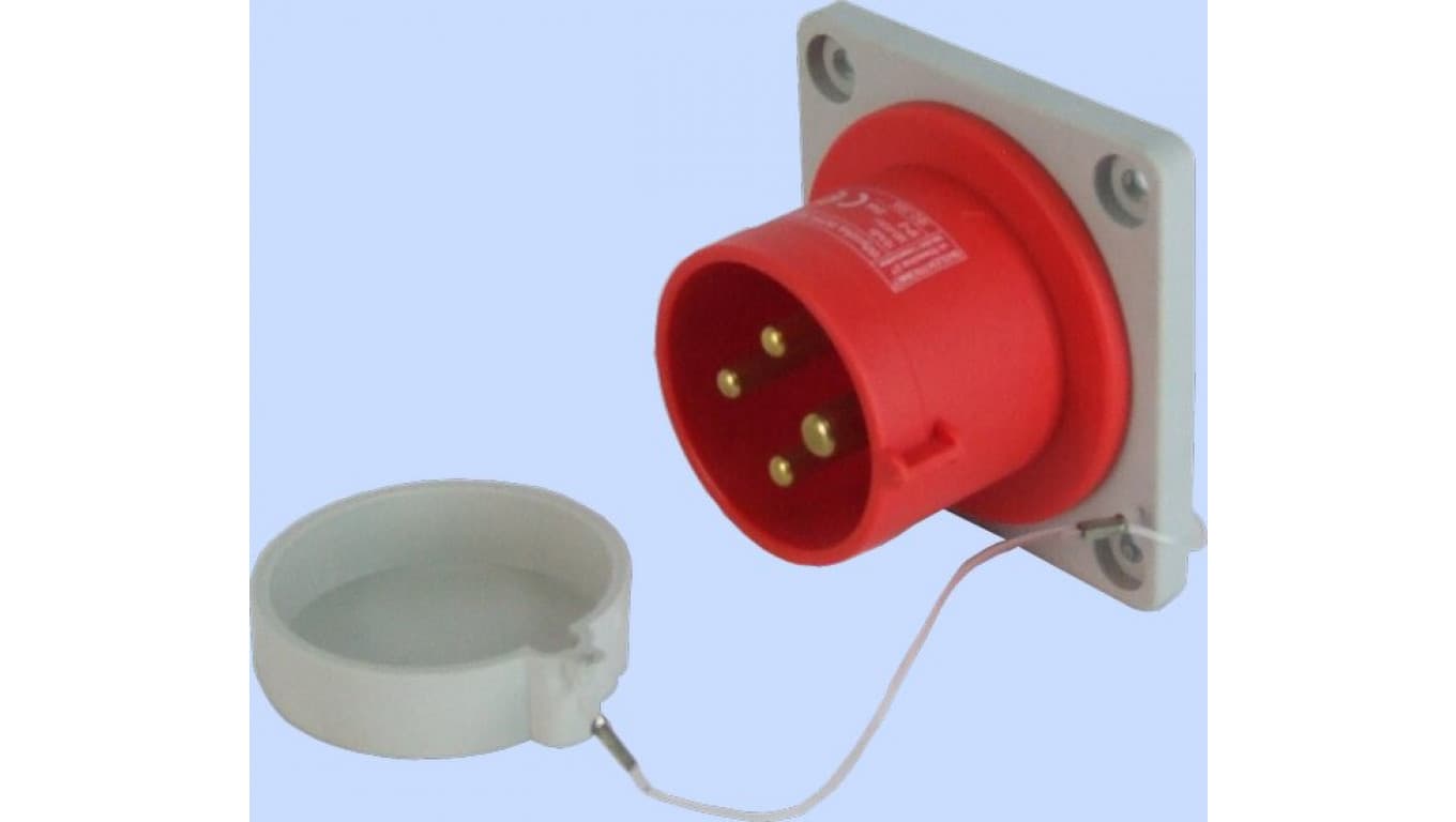 

Wtyczka tablicowa prosta 16A 3P+Z 400V czerwona IP44 WTP 16 4 922031