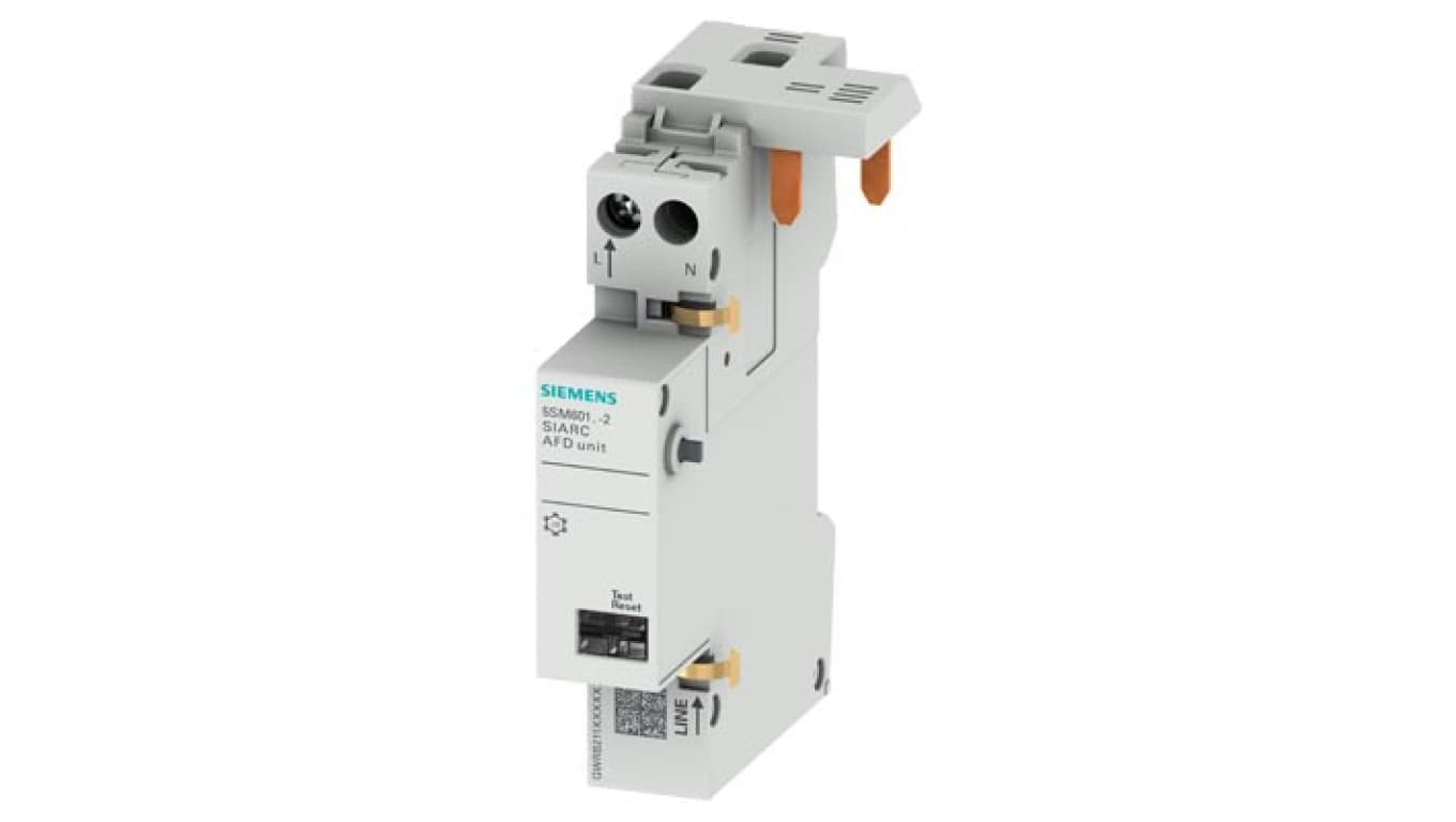 

Przeciwpożarowy detektor iskrzenia 2P 40A AFDD 1-40A 230V dla wył. nadpr. lub różnic. 1+N 5SM6014-2