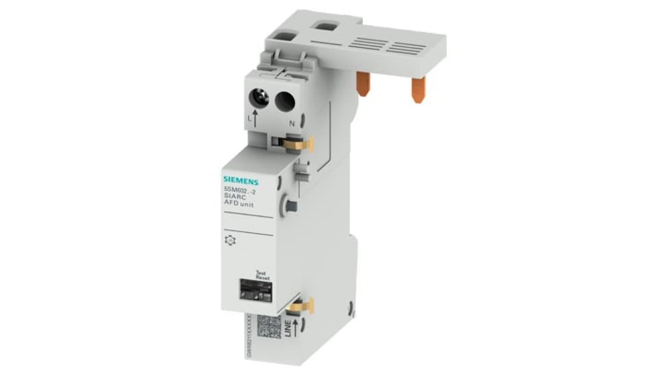 

Przeciwpożarowy detektor iskrzenia 2P 16A AFDD 1-16A 230V dla wył. nadpr. lub różnic. 1+N 5SM6021-2