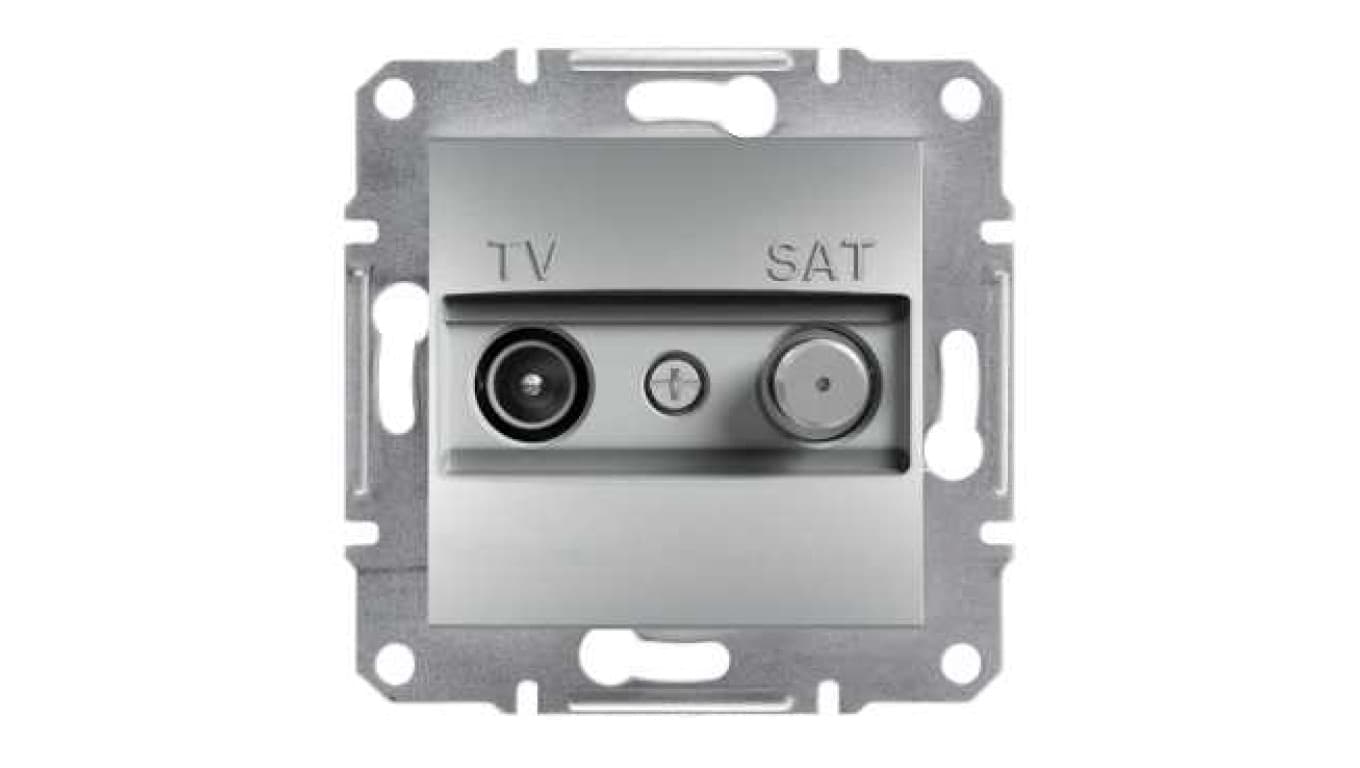 

ASFORA Gniazdo TV-SAT końcowe (1dB) bez ramki aluminium EPH3400161, 1db) bez ramki aluminium eph340016