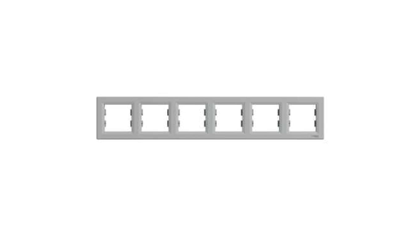 

ASFORA Ramka 6-krotna pozioma aluminium EPH5800661