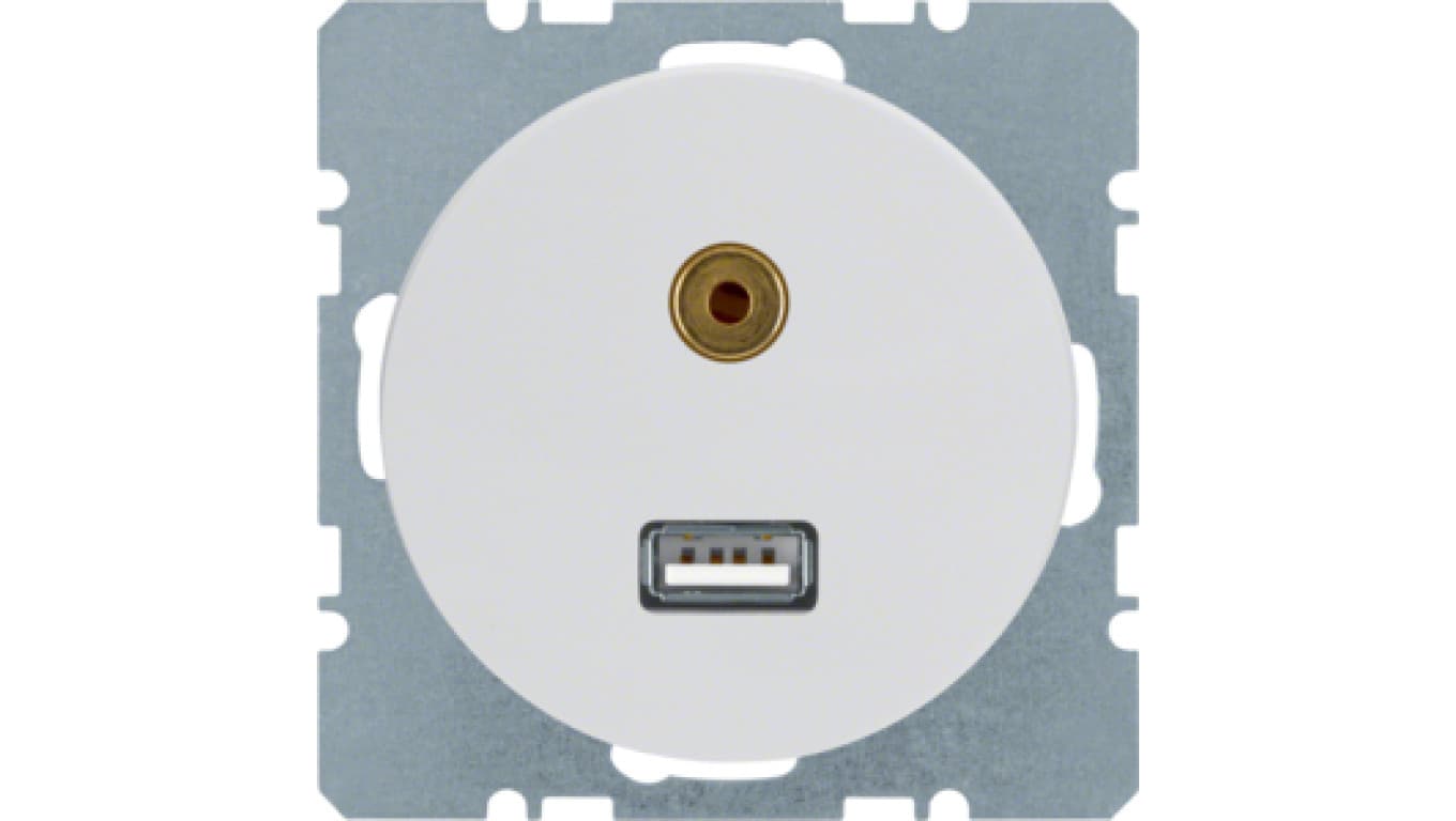 

Gniazdo USB/3.5 mm audio biały połysk R.1/R.3 3315392089