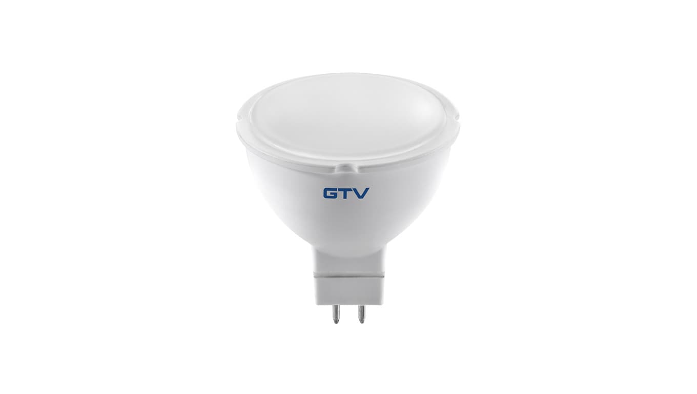 

Żarówka LED, SMD 2835, MR16, 4W, 300lm, 3000K, 12V, KĄT ŚWIECENIA 120*
