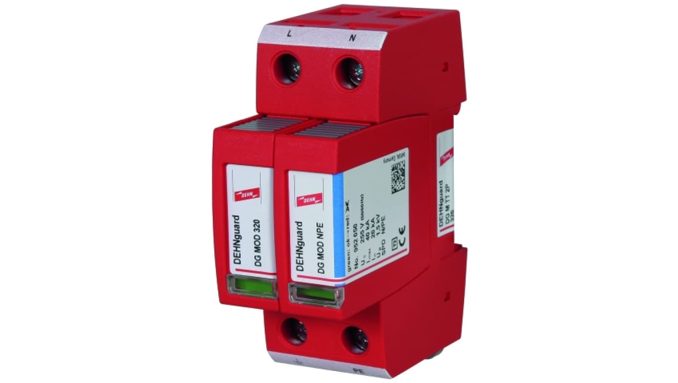 

Ogranicznik przepięć C Typ 2 2P 20kA 1,5kA DEHNguard M TT 2P 275 952110