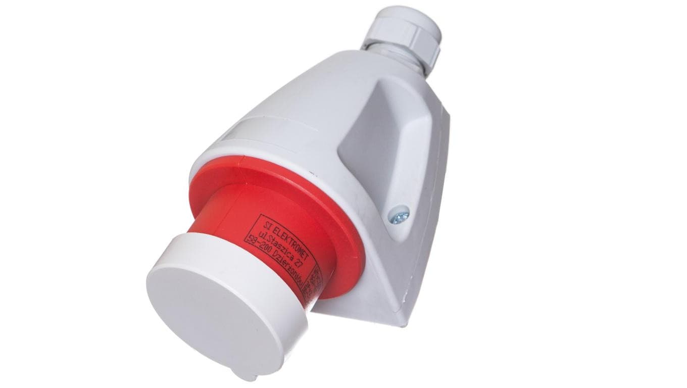 

Wtyczka 16A 4P 400V IP44 WSM stała MINI 922061