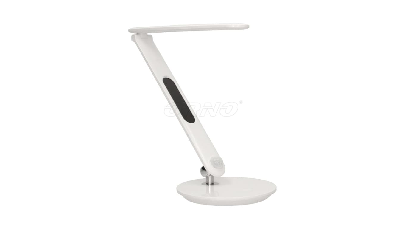 

CRYSTAL LED 6,5W, Lampka biurkowa z budzikiem, czujnikiem ruchu i ładowarką USB, 500lm, 4000K, biała