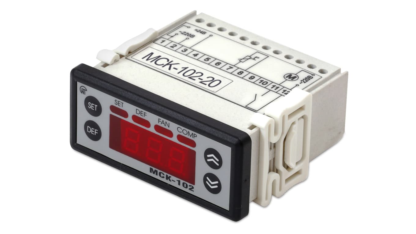 

Regulator temperatury MCK-102-20 wejście na 2 czujniki NTC Honeywell (bez czujników)
