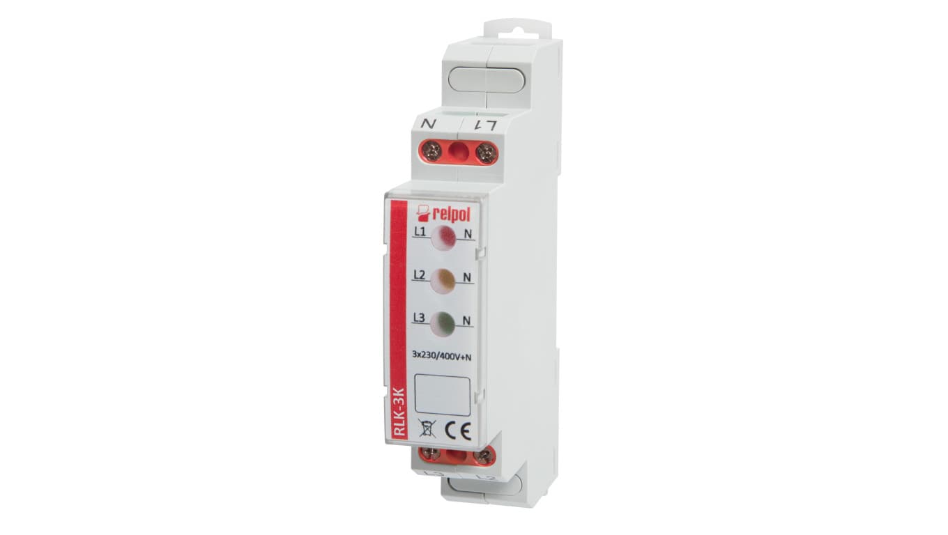 

Lampka modułowa 3-fazowa 400V AC LED czerwona, żółta, zielona RLK-3K 863028
