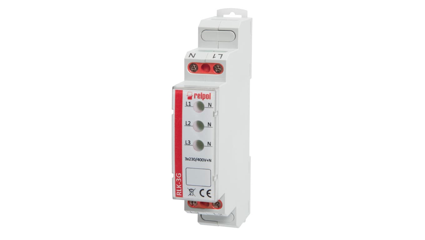 

Lampka modułowa 3-fazowa 400V AC LED zielona RLK-3G 863030