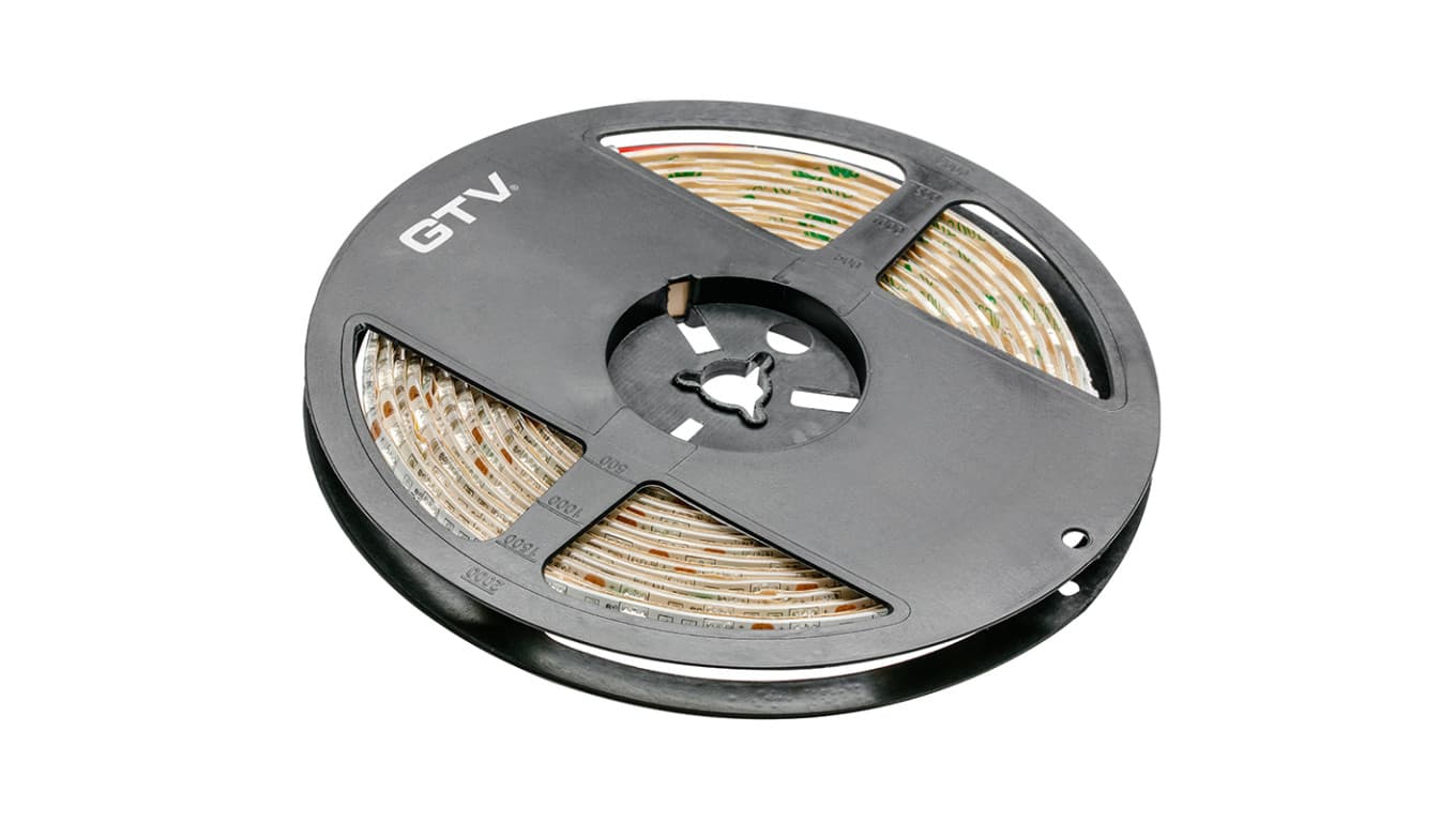 

Taśma Flash 5050, 300 LED ciepły biały, 72W, bez żelu 10mm, Rolka 5m, 12V