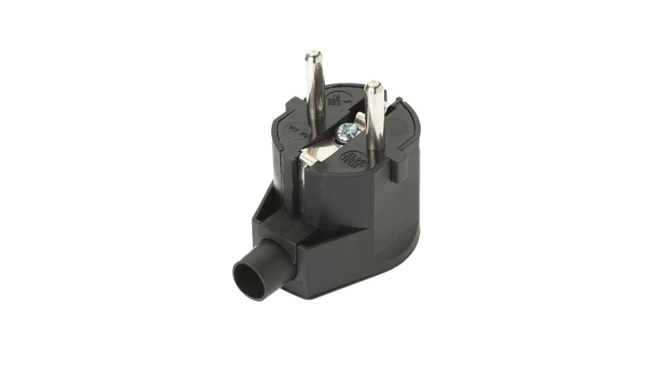 

Wtyczka kątowa z/u 16A 250V UNISCHUKO czarna WT-20-2