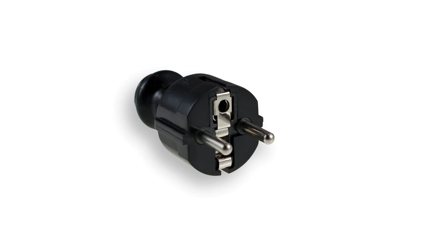 

Wtyczka prosta z/u 16A 250V UNISCHUKO czarna WT-30-2
