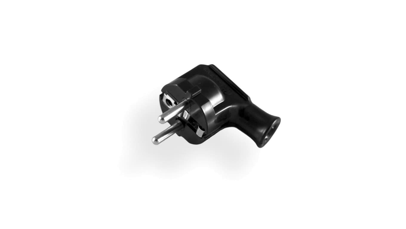 

Wtyczka kątowa z/u 16A 250V UNISCHUKO czarna WT-35-2
