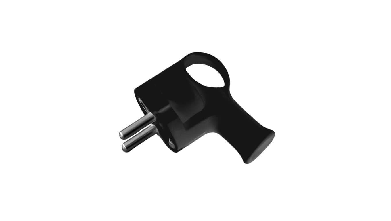 

Wtyczka kątowa z uchem z/u 16A 250V UNISCHUKO czarna WT-40-2