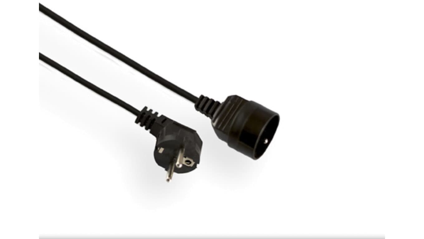 

Przedłużacz ECONOMIC 1-gniazdo z/u 5m /H05VV-F 3x1/ czarny EPS-105-2