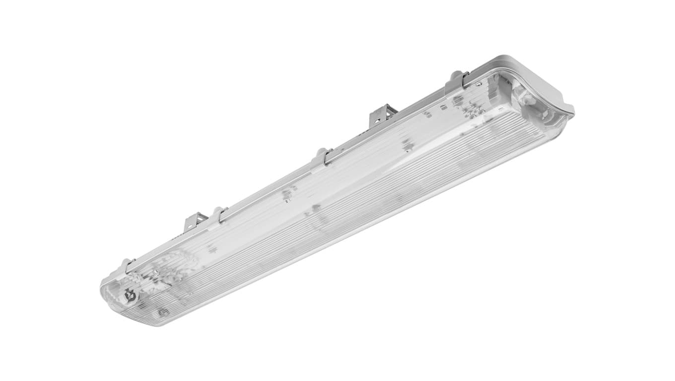 

Oprawa hermetyczna HAGEN LED 218, T8 LED, G13, AC220-240V, 50/60Hz, IP65, PC/PC, z okablowaniem po