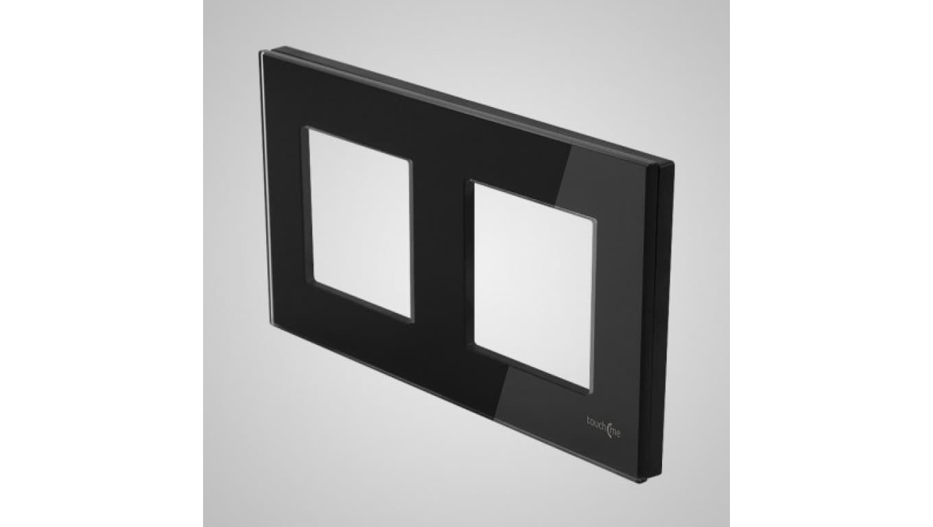 

TouchMe Ramka podwójna szklana czarna TM716B