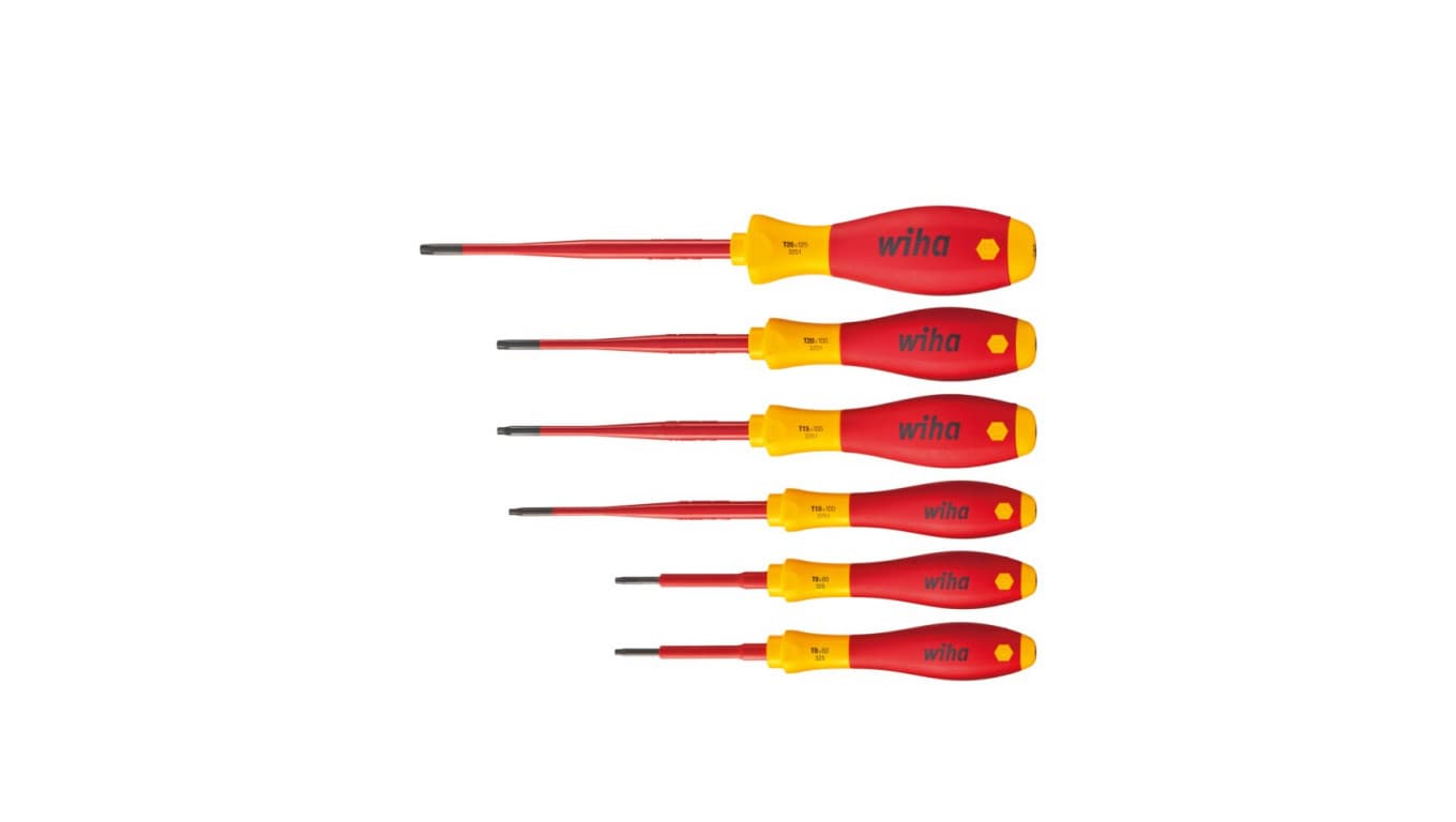 

Zestaw 6 wkrętaków Torx izolowanych 1000V VDE 3251K6 36558
