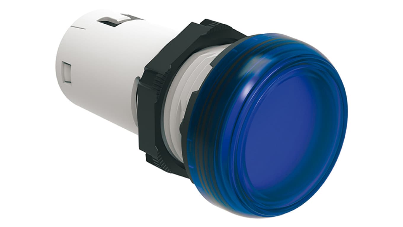 

Lampka sygnalizacyjna LED jednoczęściowa niebieska 12V AC/DC LPMLA6