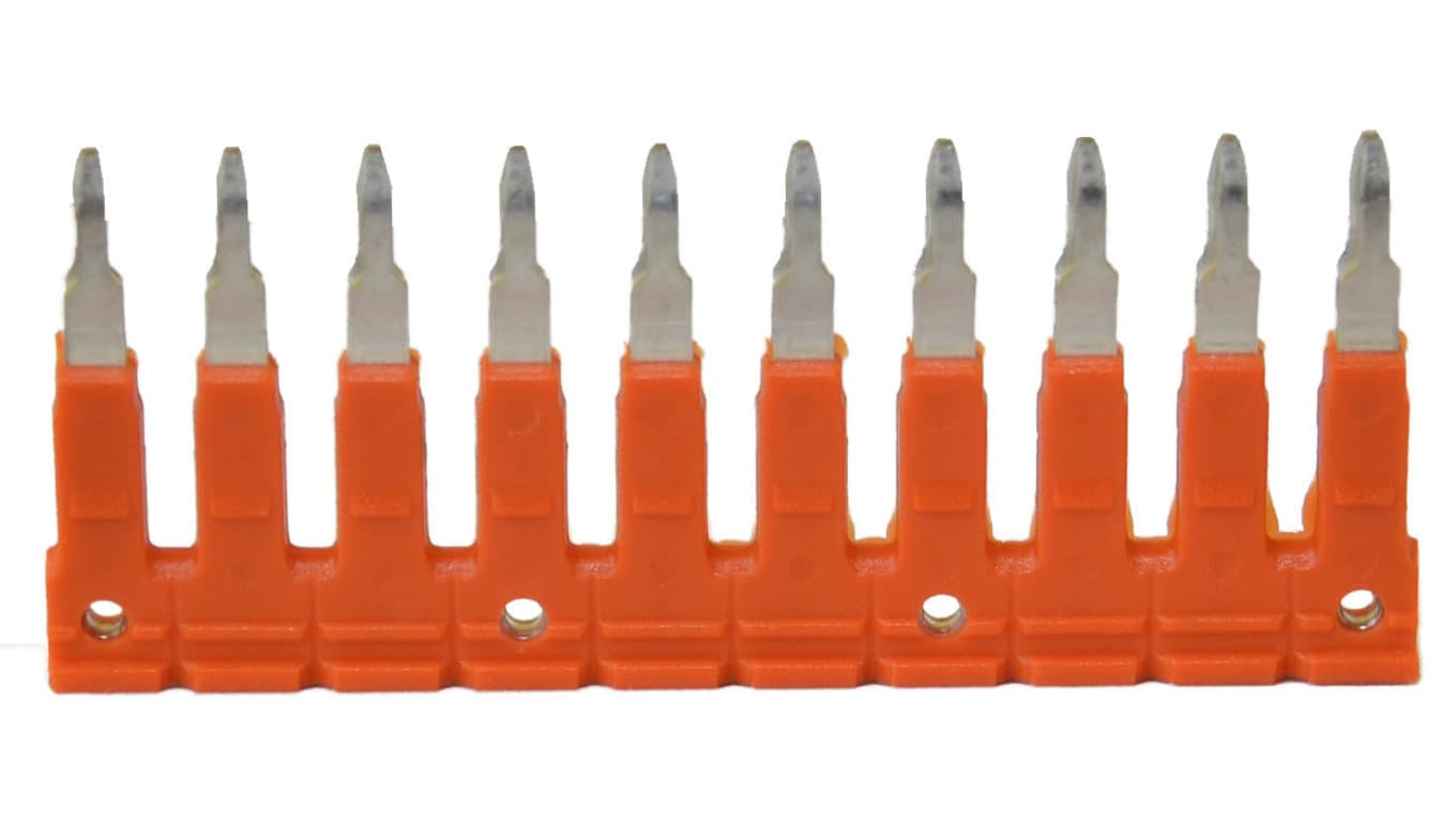 

Mostek grzebieniowy MRK i OPK 2,5mm2 pomarańczowy 10 polowy, T0-1928-1060109