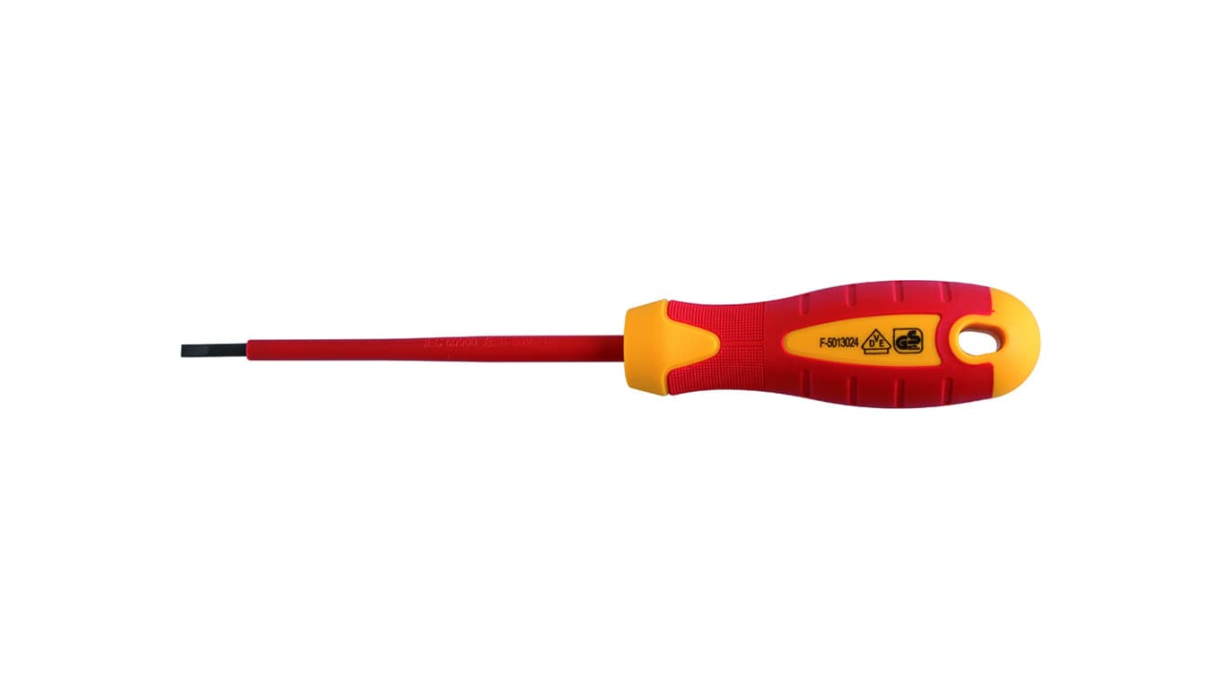 

Wkrętak płaski, izolowany 2.5 x 75 mm, 1000V, stal S2