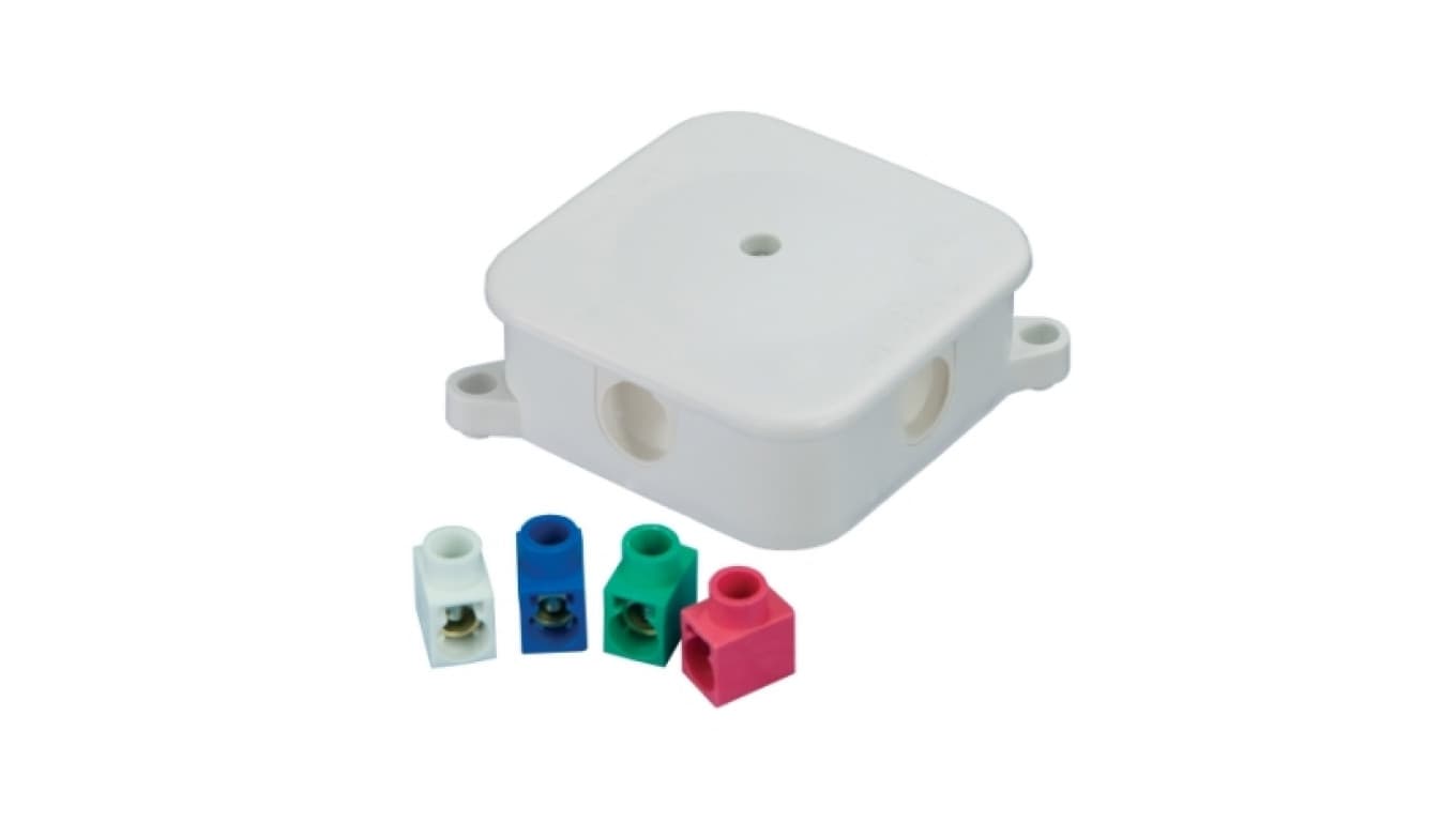 

Puszka n/t hermetyczna P-2 72x72x28 4x2,5mm2 IP44 A.0017