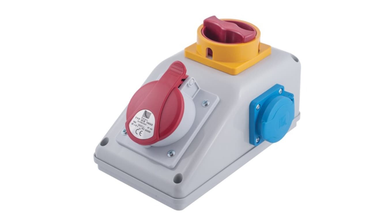 

Rozdzielnica stacjonarna R-BOX KOMPAKT 1x32A/5P 2x250V, wył. L/P B.325/2/LP
