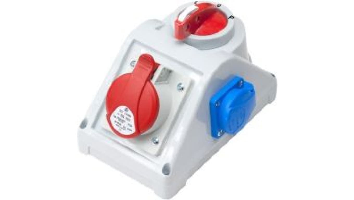 

Rozdzielnica stacjonarna R-BOX KOMPAKT 1x16A/5P 1x250V, wył. L/P B.165/1/LP