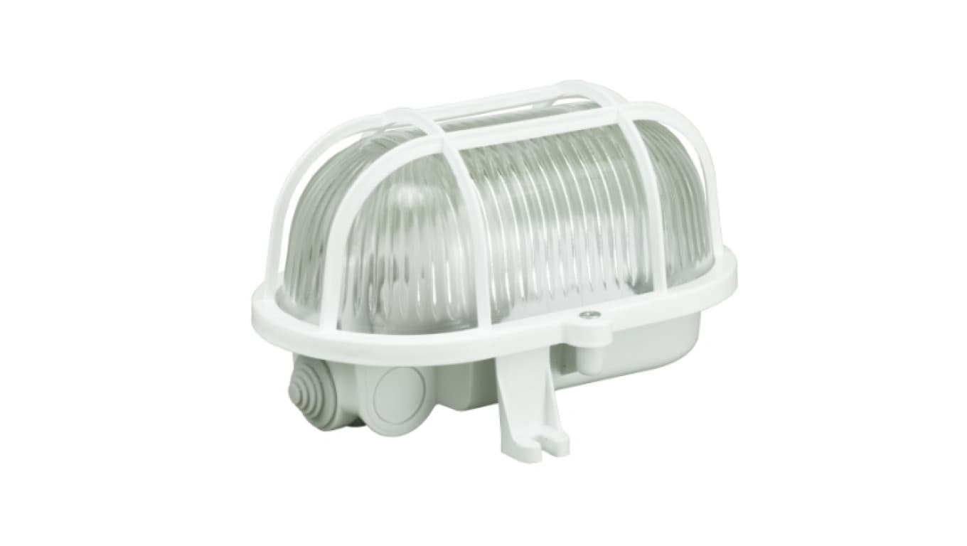 

Oprawa kanałowa OWAL 60W E27 z siatką plastikową IP44 biała D.3151