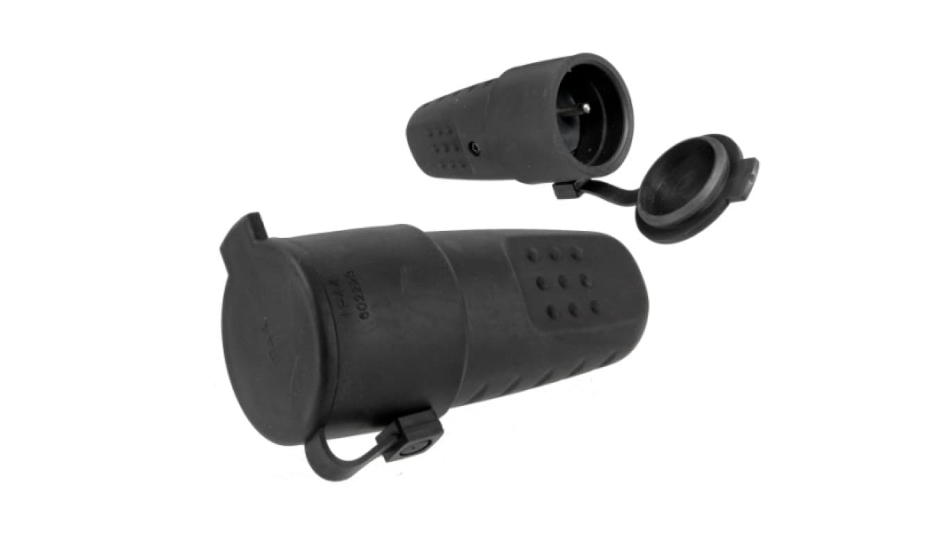 

Gniazdo przenośne gumowe z/u 16A 250V IP44 LUX D.3157L