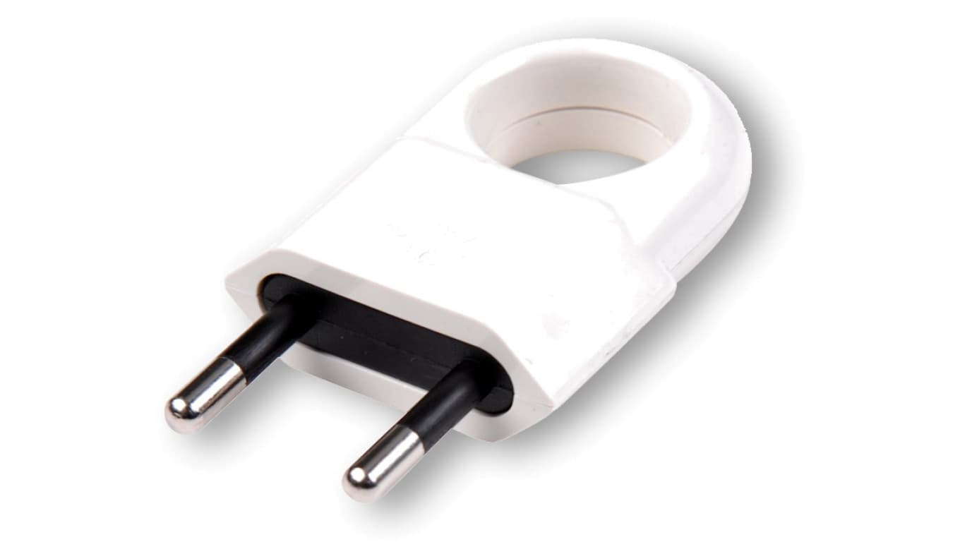 

Wtyczka płaska z uchwytem b/u Euro 10A/250V biała D.3104