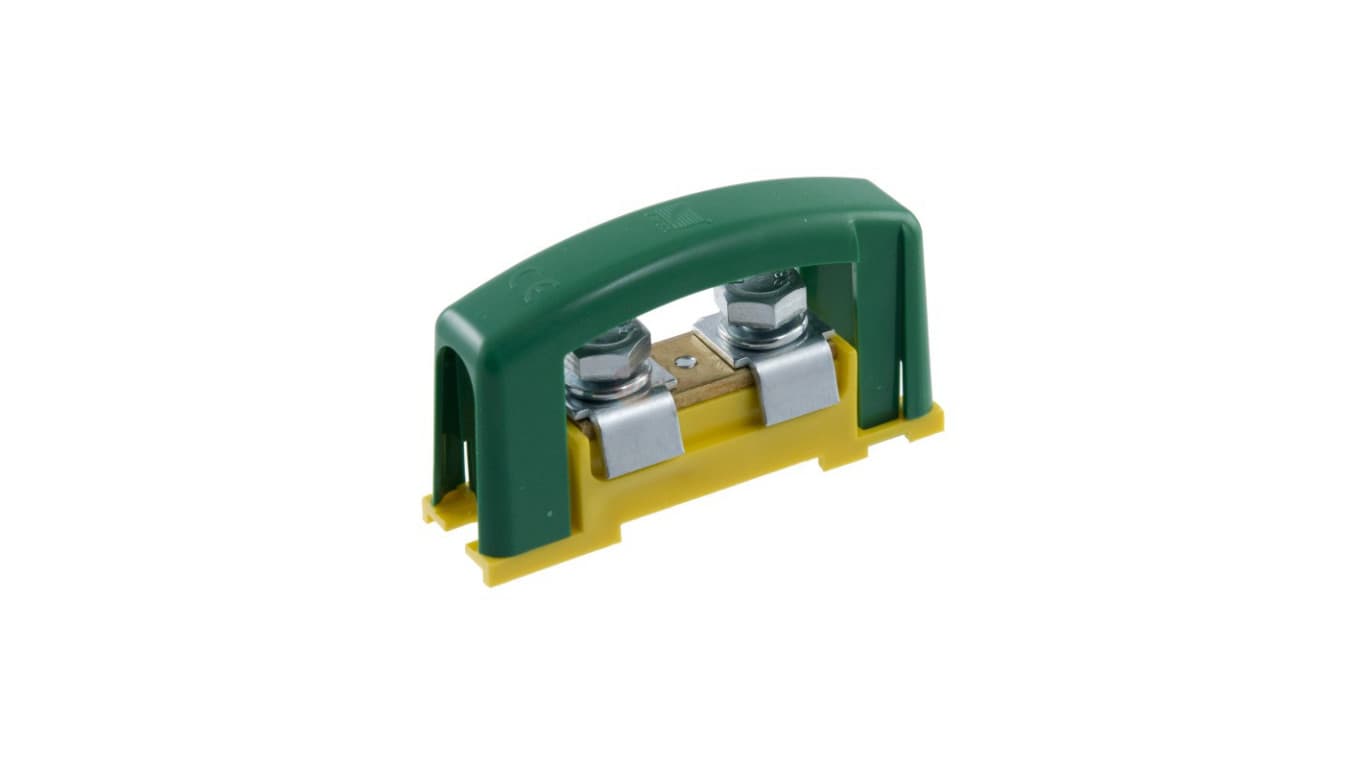 

Zacisk ochronny 2x35mm2 żółto-zielony z pokrywą na szynę TH35 E.4121P