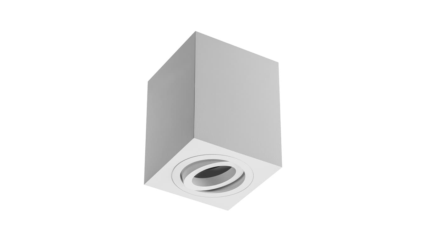 

Oprawa sufitowa SENSA, alum, 90x90x115, IP20, max 50W, kwad. biała
