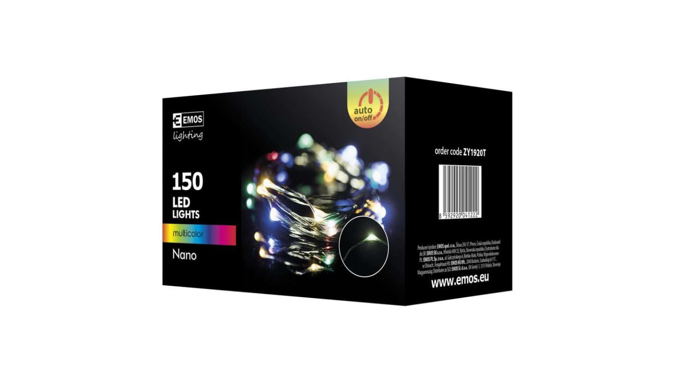 

Lampki choinkowe XMAS nano TIMER 3,6W 150LED 15m IP44 multikolor D3AM03