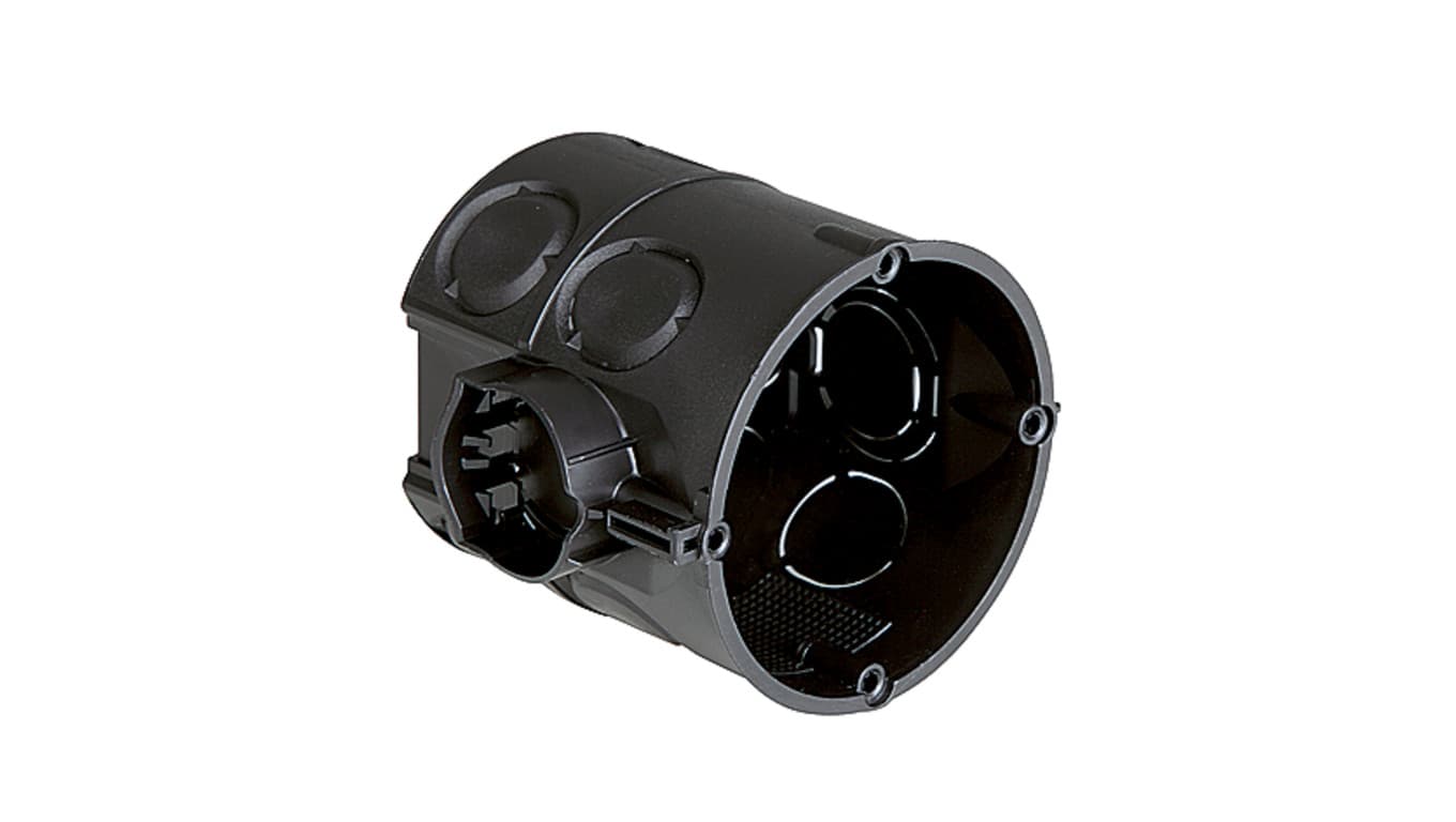

Puszka podtynkowa 60mm głęboka 66mm czarna /25szt./ 1555-04