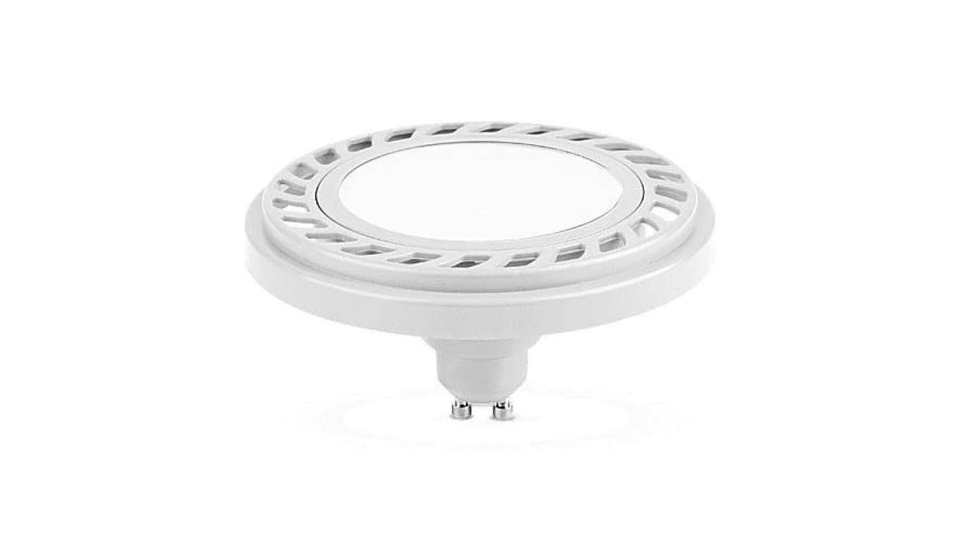 

Żarówka ES111 gu10 led 9W WW Ściemnialna ciepła biała AR111 biała obudowa W/WW