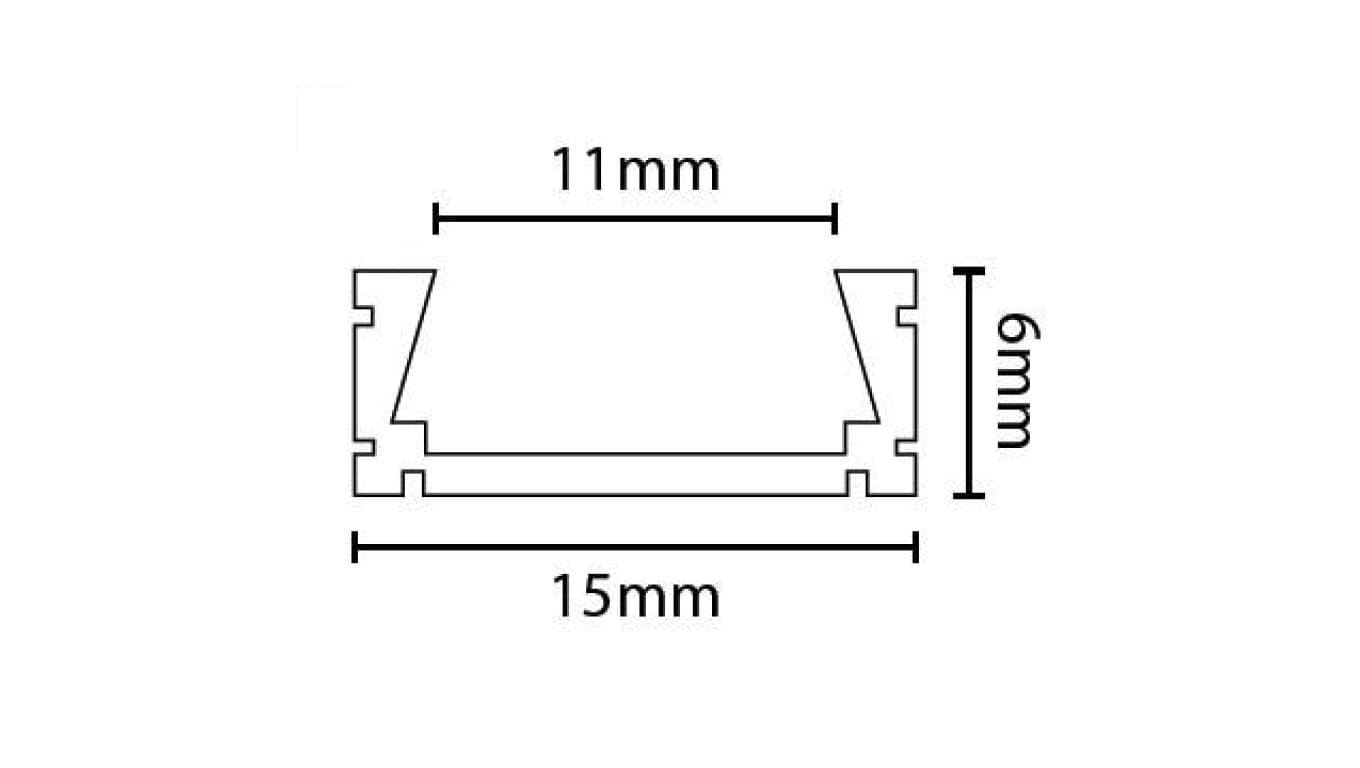 

Profil czarny 2m nawierzchniowy MiniLUX
